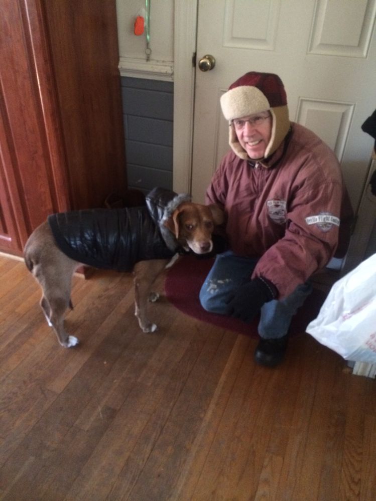 Dad & Mimzy going out to work.JPG