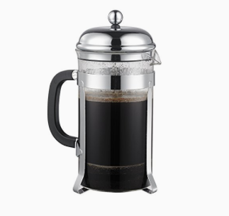 French press coffee maker equals divine java
