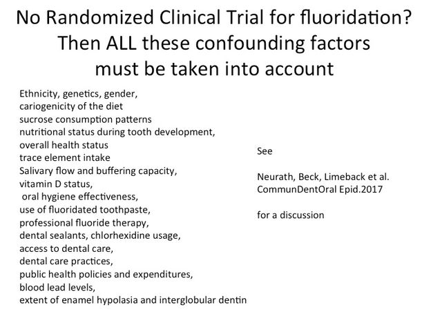 Slade et al (2013) only looked at toothbrushing, income and education as confounders