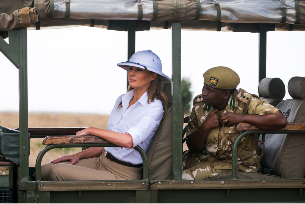 Melania in Africa.png