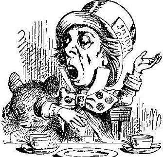 Mad Hatter in Alice in Wonderland
