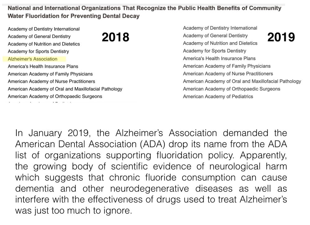 Alzheimer's Assoc off ADA list
