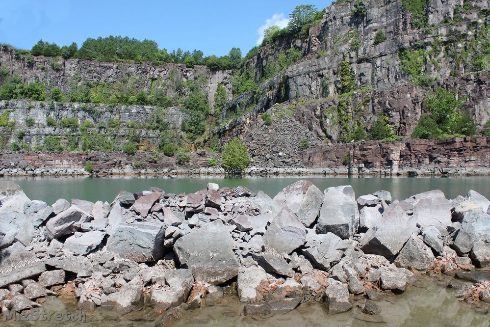 At the location in the quarry