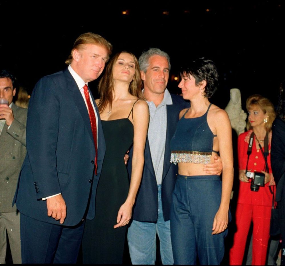 Donnie, Melania Trump seen partying with sex offender back in 2000, photo shows.  A photo easily Googled shows President Donnie Trump and his wife Melania partying at Mar-a-Lago with Jeffrey Epstein, who was convicted of sex offenses.