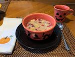 Breakfast served in Fiestaware