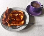 A Fiestaware breakfast!