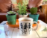 Fiestaware mug and plant pots