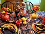 Fiestaware table setting