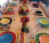 Fiestaware table setting