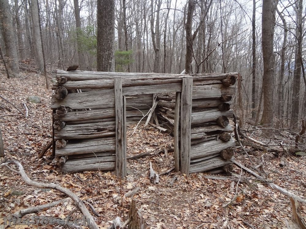 One of the very few cabins in SNP that still has walls up.