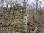 This old house was rather large and had two chimneys, partially collapsed.  It was so overgrown that you can't see the chimney on the other side.