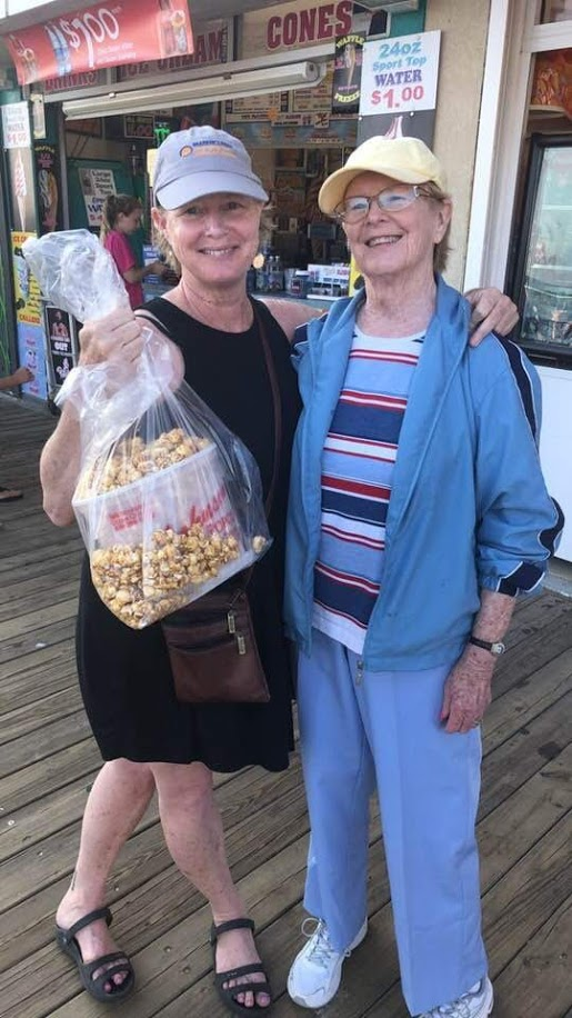 Warm Johnson's Popcorn on the Ocean City, NJ boardwalk!