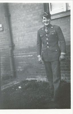 My dad off to WWII