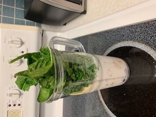 Chia seeds in my spinach-kale smoothie.JPG