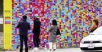 A massie mural featuring 20,000 of Trump's lies goes up in Soho