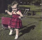 My sister Diane waiting for a ride