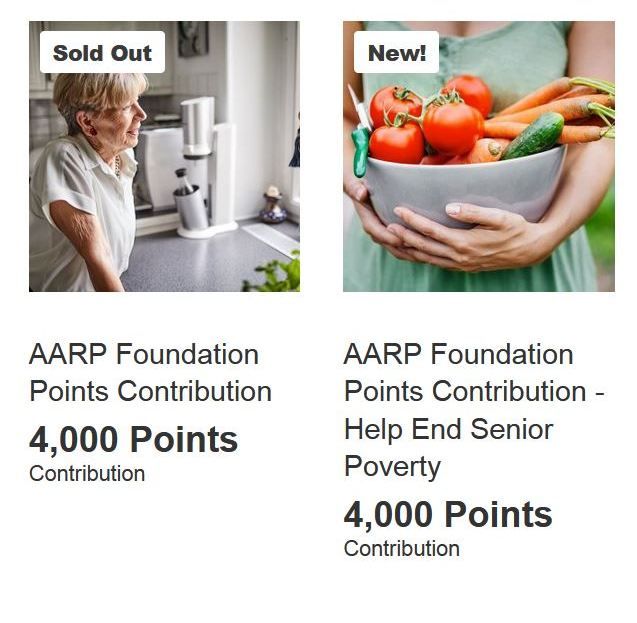 AARP Foundation Points Contribution - Help End Senior Poverty