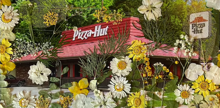 This Was a Pizza Hut, Now It's All Covered With Daisies. You got it, You got it..png