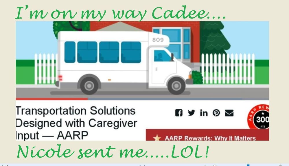 I am on my way Cadee.JPG