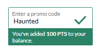Haunted Promo Code 100 Points.png