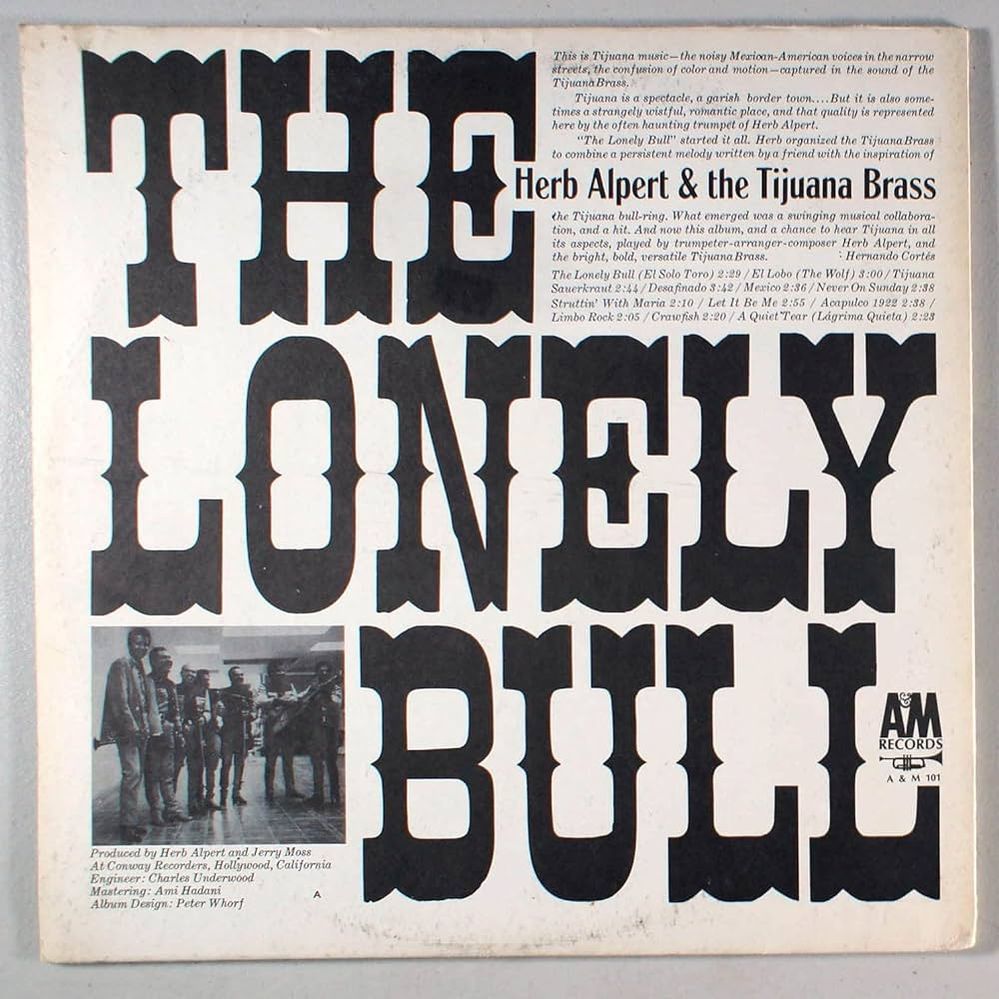 Herb Alpert & The Tijuana Brass - The Lonely Bull (El Solo Toro).jpg