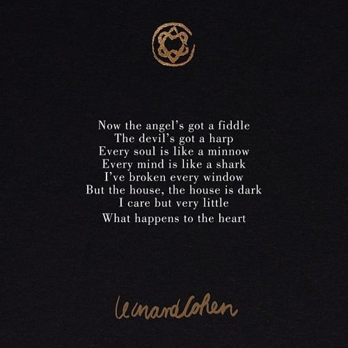 Leonard Cohen Happens to the Heart.jpg