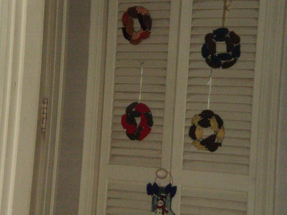 knitted 4 seasons wreaths