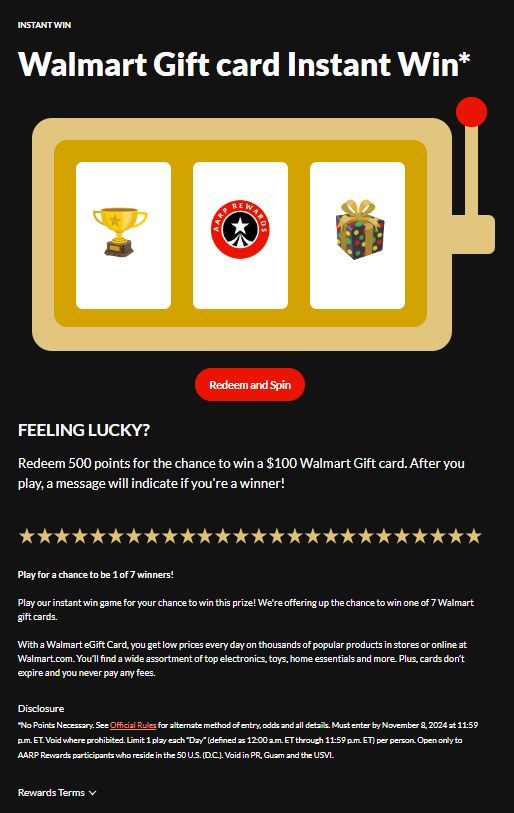 11022024 Walmart 100.00 500PT Instant Win 1 of 7 Winners.png